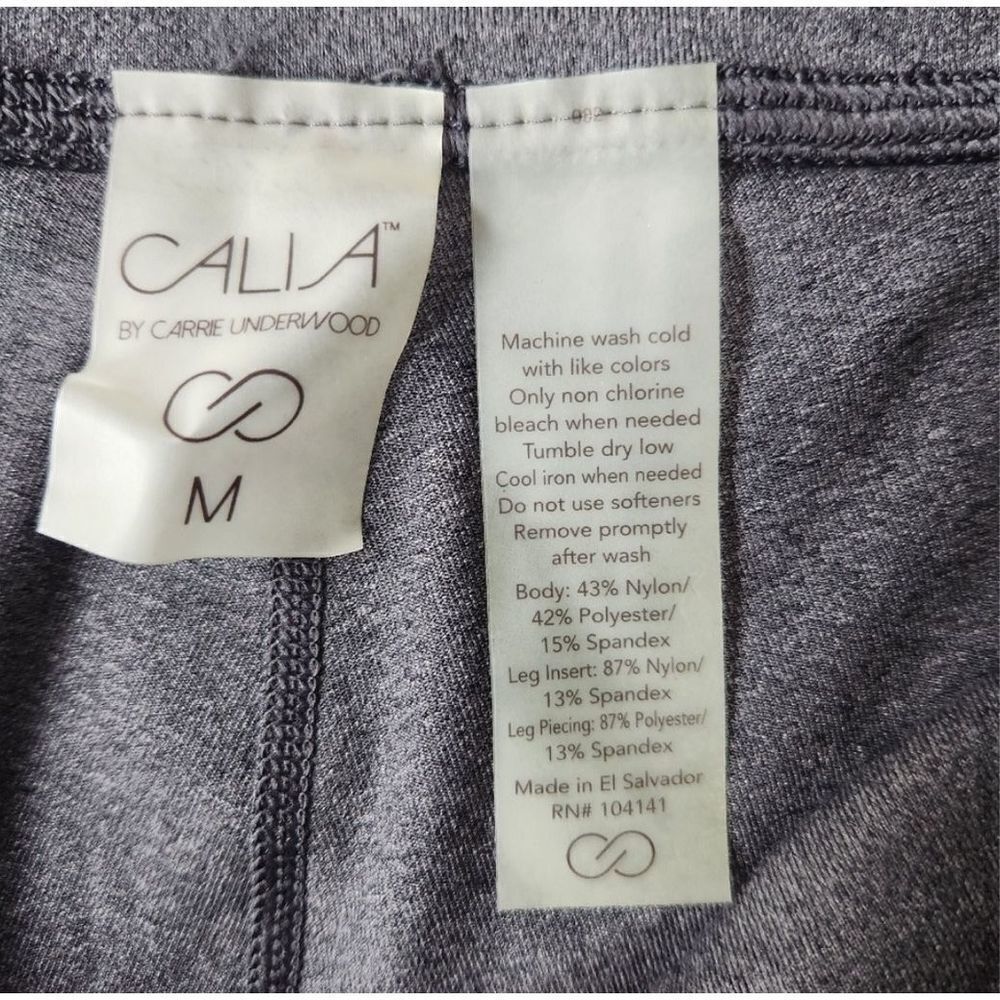CALIA by Carrie Underwood Colorblock Leggings Gray Purple Mesh Size‎ Medium - Picture 8 of 8